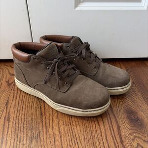 Timberland Pro Disruptor Chukka Soft Toe Work Boot Brown Leather Mens 11 W